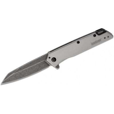 KER1365 image(0) - Kershaw Misdirect Assisted Open Frame Lock Reverse Tanto Blade EDC Folding Pocket Knife with BlackWash Finish - Gray