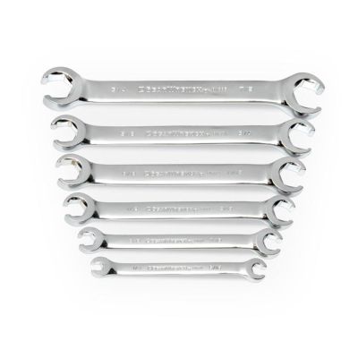 KDT81907 image(0) - GearWrench 6 Piece Flare Nut SAE Wrench Set