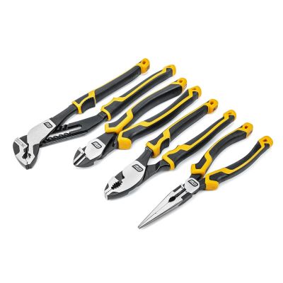 KDT82203C-06 image(0) - GearWrench 4 Piece PITBULL Dual Material Mixed Plier Set