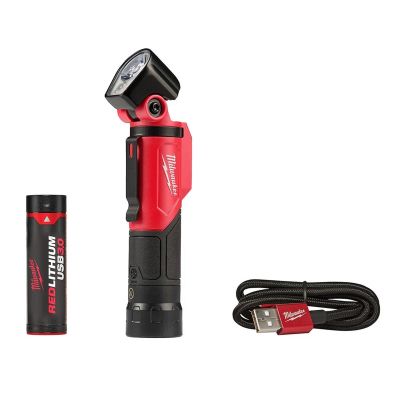 MLW2113-21 image(0) - Milwaukee Tool REDLITHIUM USB Pivoting Flashlight