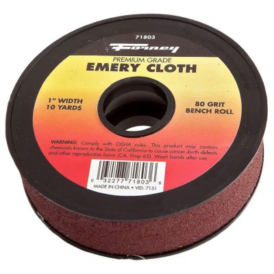 FOR71803 image(0) - Forney Industries Emery Cloth Bench Roll, 80 Grit