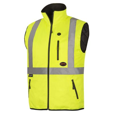 SRWV1210260U-XL image(0) - Pioneer Heated Safety Vest - Hi-Vis Yellow/Green - Size XL