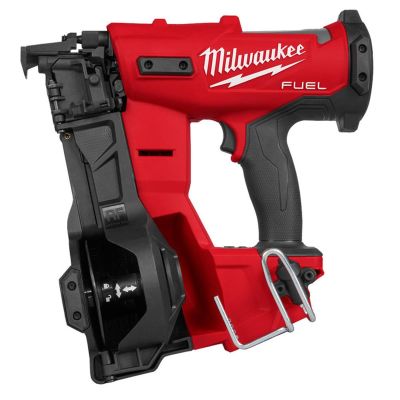 MLW2909-20 image(0) - Milwaukee Tool M18 FUEL 18-Volt Lithium-Ion Brushless Cordless Coil Roofing Nailer (Tool Only)