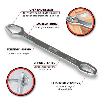 WLMW30789 image(0) - Wilmar Corp. / Performance Tool 11" Universal Double Box Wrench