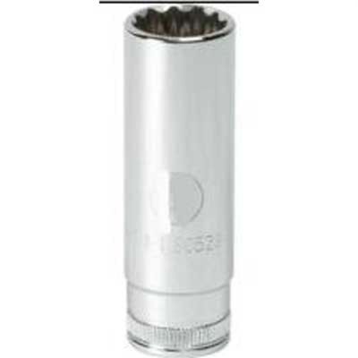 KDT80790 image(0) - GearWrench 1/2 Inch Drive 12 Point Deep Metric Socket 19mm