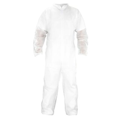 SAS6843 image(0) - SAS Safety Disp. Lightweight Polypropylene Coveralls, L