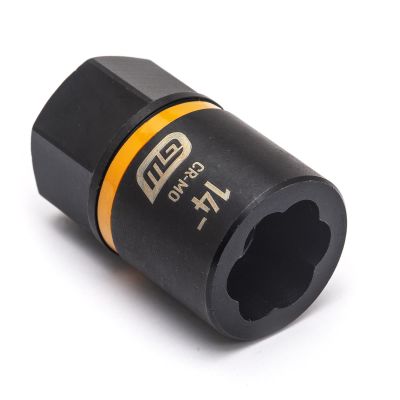 KDT84767 image(0) - GearWrench 3/8 Inch Drive Bolt Biter Impact Extraction Socket 14-mm