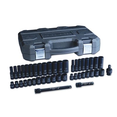 KDT84916N image(0) - GearWrench 44 Piece 3/8 Inch Drive 6 Point Standard & Deep Impact SAE/Metric Socket Set