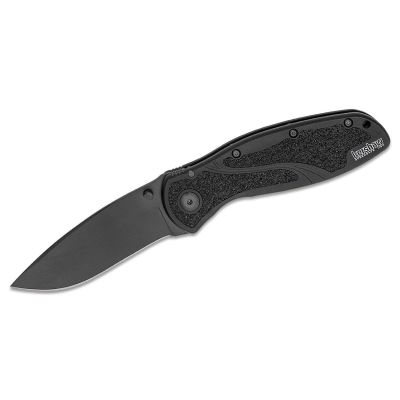 KER1670BLK image(0) - Kershaw Blur Assisted Open Inset Liner Lock Do-it-All Blade EDC Folding Pocket Knife - Black