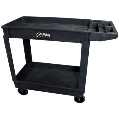 SUN8034 image(0) - Sunex Compact Heavy Duty Utility Cart, Blac