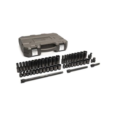 KDT86533 image(0) - GearWrench 49 Piece 3/8 Inch Drive 6 Point Standard & Deep Impact SAE/Metric Socket Set