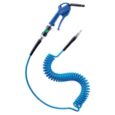 PRVBGKPESBO254 image(0) - Prevost 1/4" ID x 13' Coil hose with 3/8" prevoS1 High Flow safety coupling, 27202 OSHA blow gun and 3/8" plug