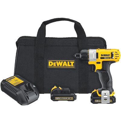 DWTDCF610S2 image(0) - DeWalt 12V Max Li-Ion 1/4 IN Screwdriver Kit