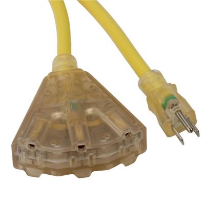 BAYSL-745L image(0) - Bayco 100' Triple-Tap 14/3 Pro Ext Cord