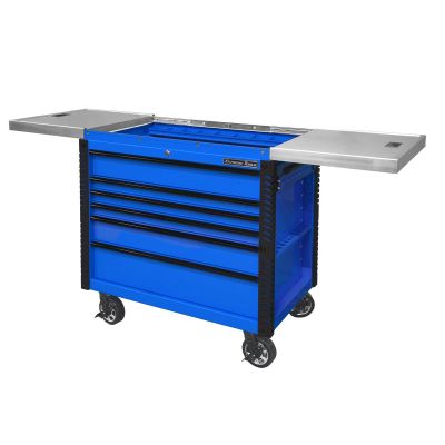 EXTEX4106TCSBLBK image(0) - Extreme Tools 41" 6 Drawer Slide Top Tool Cart, Blue