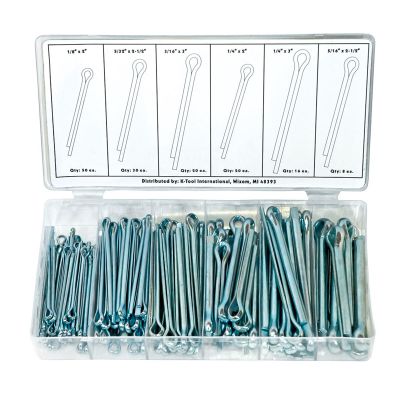 KTI00078 image(0) - K Tool International 144 PC COTTER PIN ASSORTMENT