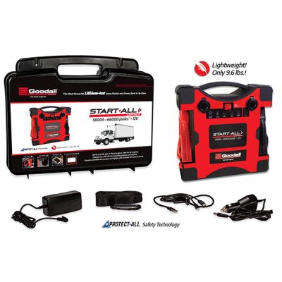 GDLJP-12-5000T image(0) - Goodall Manufacturing START-ALL Jump Starter 5000A 60000 Joules 5S 12V