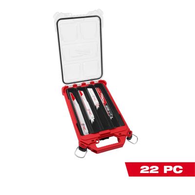 MLW49-22-5640 image(0) - Milwaukee Tool Milwaukee 22PC SAWZALL Blade PACKOUT Kit