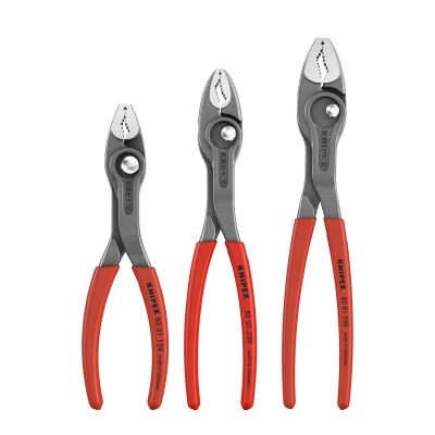 KNP002006US4 image(0) - KNIPEX 3 Pc TwinGrip Pliers Set, Plastic Dipped