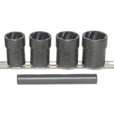 LTI4240 image(0) - Milton Industries LTI Tool By MIlton 5 Piece Locking Lugnut Twist Socket Removal Kit.  Includes Twist Sockets 4400-30; -35; -50; -70 & Pu