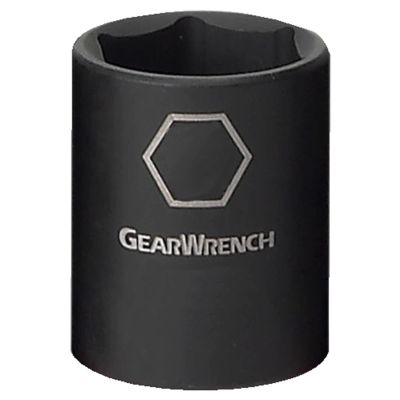 KDT84316N image(0) - GearWrench 3/8 Inch Drive 6 Point Standard Impact Metric Socket 15mm