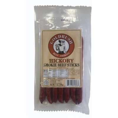 GRJ71898 image(0) - Gold Rush Jerky Hickory 7 oz. Beef Sticks - 12 Count (6 lbs.)