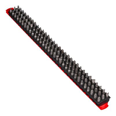 ERN5734 image(0) - Ernst Mfg. 18" 96 Tool Magnetic Bit Bar - Red/Black