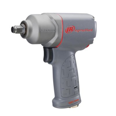 IRT2125QTIMAX image(0) - Ingersoll Rand 1/2 Inch Air Impact Wrench, Quiet, 330 ft-lb Torque, Titanium Hammercase, Friction Ring Retainer, Pistol