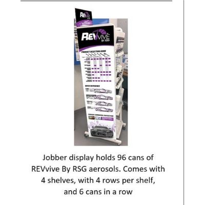 NOR90997 image(0) - Norton Abrasives Revive Aerosols Jobber Display Rack