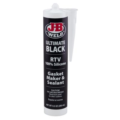 JBW32929 image(0) - J B Weld J-B Weld 32929 Ultimate Black RTV Silicone Gasket Maker and Sealant - 9.5 oz.