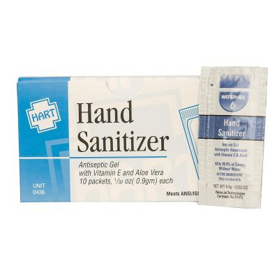 CSU436 image(0) - Chaos Safety Supplies HAND SANITIZER,.9GM, 10/UNIT