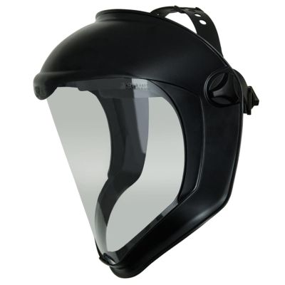 UVXS8510 image(0) - Uvex Honeywell Safety Products Usa Uvex Bionic Face Shield with Clear Polycarbonate Visor and Anti-Fog/Hard Coat, Black Matte