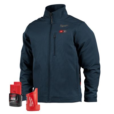 MLW204BL-21XL image(0) - Milwaukee Tool M12 Heated TOUGHSHELL Navy Blue Jacket Kit, XL