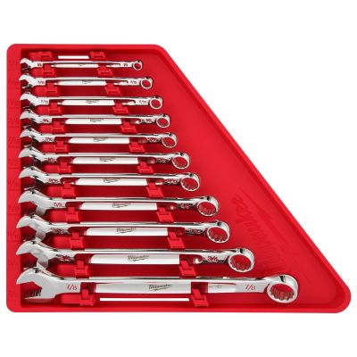 MLW48-22-9411 image(0) - Milwaukee Tool 11pc SAE Combination Wrench Set