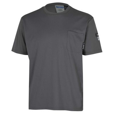 OBRZFI104-2XL image(0) - OBERON T-Shirt -100% FR/Arc-Rated 7 oz Cotton Interlock - Short Sleeves - Grey - Size: 2XL