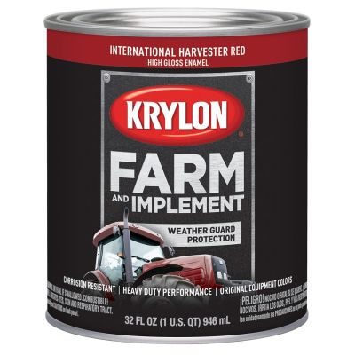 DUP2024 image(0) - Krylon FARM PAINTS; INT HARVESTER RED; 32 OZ. QUART;