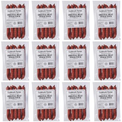 GRJ72060 image(0) - Gold Rush Jerky Original Meat  "Fresh from the Farm" Meat Snack Stick - 12 Count (6 lbs.)