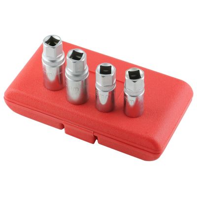 KTI23900 image(0) - K Tool International Stud Remover Set 4 pc 1/2 in. Dr Metric