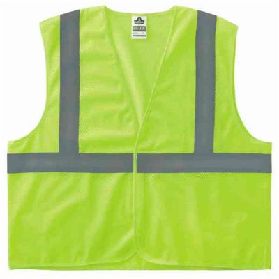 ERG20971 image(0) - Ergodyne 8205HL XS Lime Type R Class 2 Super Mesh Vest