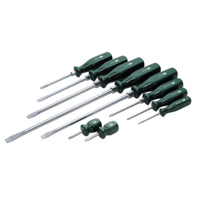 SKT86006 image(0) - S K Hand Tools Screwdriver Set 9 Pc. Combination Suregrip