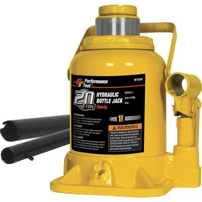 WLMW1644 image(0) - Wilmar Corp. / Performance Tool 20 Ton Shorty Hydraulic Bottle Jack