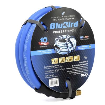 BLBBB3815 image(0) - BluBird BluBird Rubber Air Hose 3/8 in. x 15 ft.