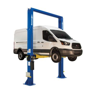 ROTDP18PN000BL image(0) - Forward Lift 18,000 2 Post Symmetric Lift With 3 Stage Front And Rear Arms. Overhead Cable Equalization, Single Pont Lock Release And Spring Operated Artm Restraints Provide Time Saving Use Job To Job. Includes Incluldes Truck Ad