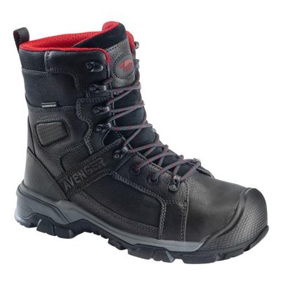 FSIA7335-11.5W image(0) - Avenger Ripsaw Series - Men's High-Top 8” Boots - Aluminum Toe - IC|EH|SR|PR - Black/Black - Size: 11.5W