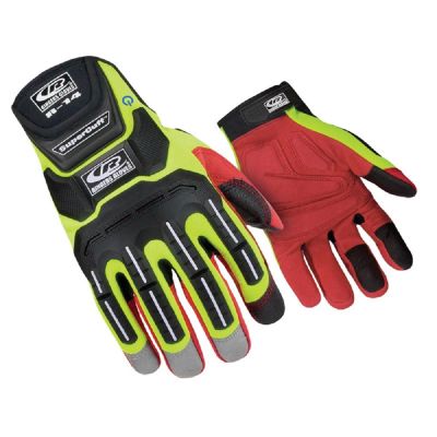 RIN146-08 image(0) - Ringers R-14 Mechanics Gloves Hi-Vis S