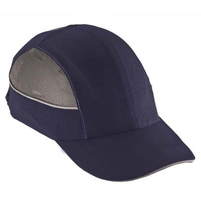 ERG23375 image(0) - Ergodyne 8960 Long Brim Navy Bump Cap w/ LED Lighting Tech