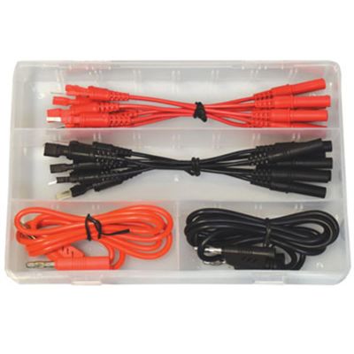 ESI1351 image(0) - Electronic Specialties Spade Terminal Test Lead Kit 16-Piece