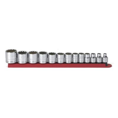 KDT80561 image(0) - GearWrench 13 Piece 3/8 Inch Drive 12 Point Standard SAE Socket Set