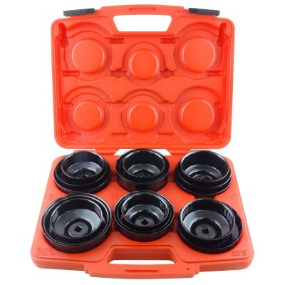 KTI73635 image(0) - K Tool International Master Oil Filter Wrench Kit 17pc