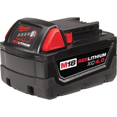 MLW48-11-1840 image(0) - Milwaukee Tool M18 REDLITHIUM XC 4.0 Extended Capacity Battery Pack